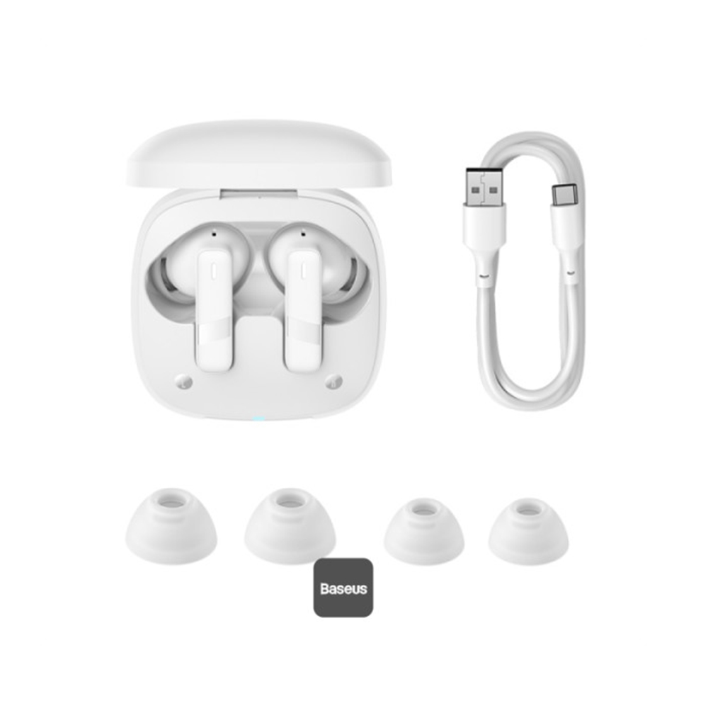 Wireless Headset, Bluetooth 5.3, Waterproof - Baseus Bowie E20 (A00069700223-00) - White