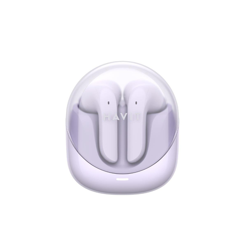 Wireless Headsets for Video Games, Bluetooth 5.3, TWS, ENC, USB-C, 400mAh - Havit Modern Buds (TW974) - Purple