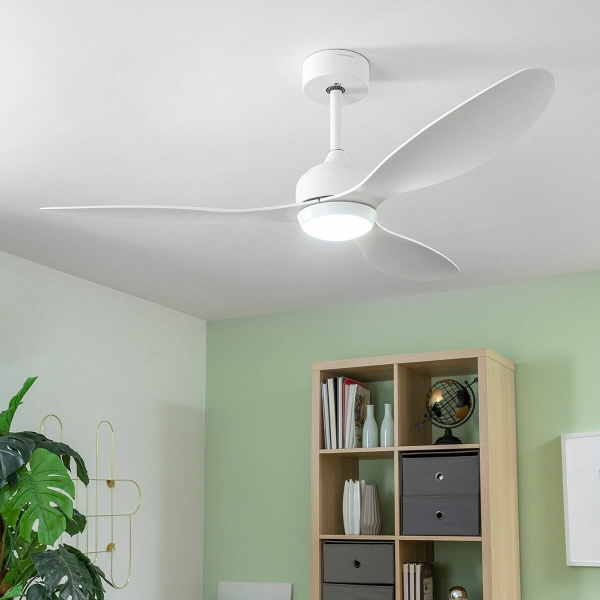 LED Ceiling Fan with 3 ABS Blades  White