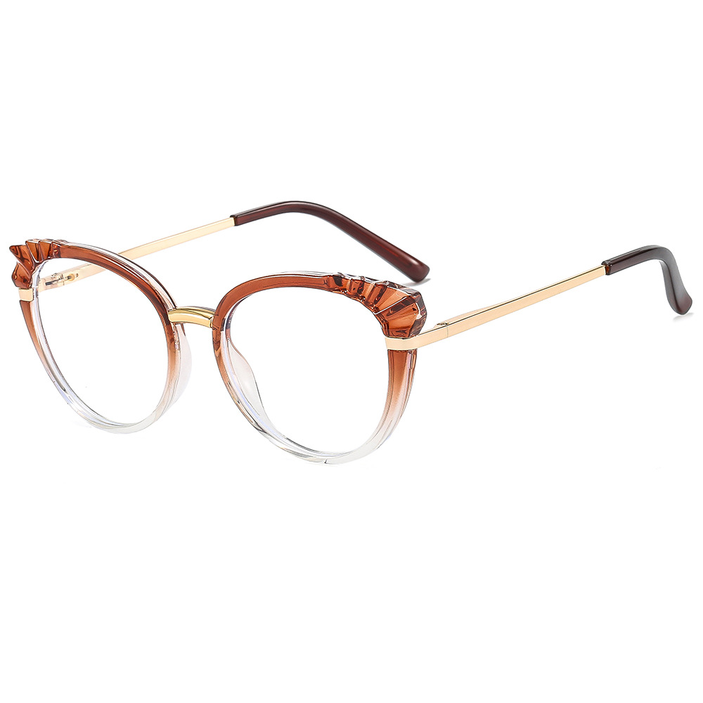 Computer Glasses - Techsuit Reflex Metal (F5020-BRW) - Brown Clear