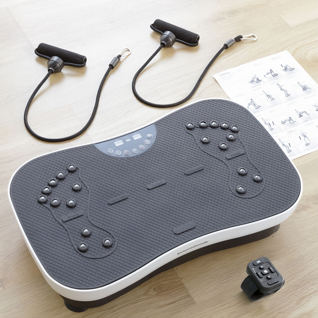 Vibration Training Plate with Accessories and Exercise Guide Vybeform