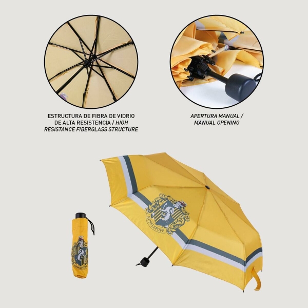 Foldable Umbrella Harry Potter Hufflepuff Yellow 53 cm