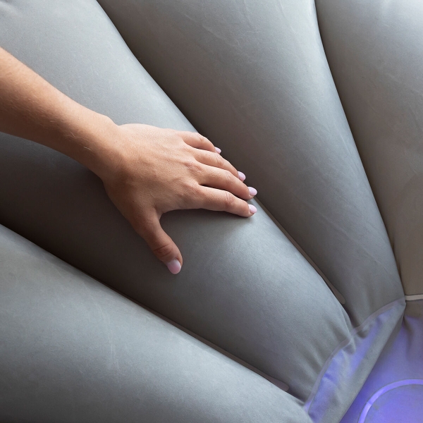 Inflatable Armchair with Multicoloured LED and Remote Control light