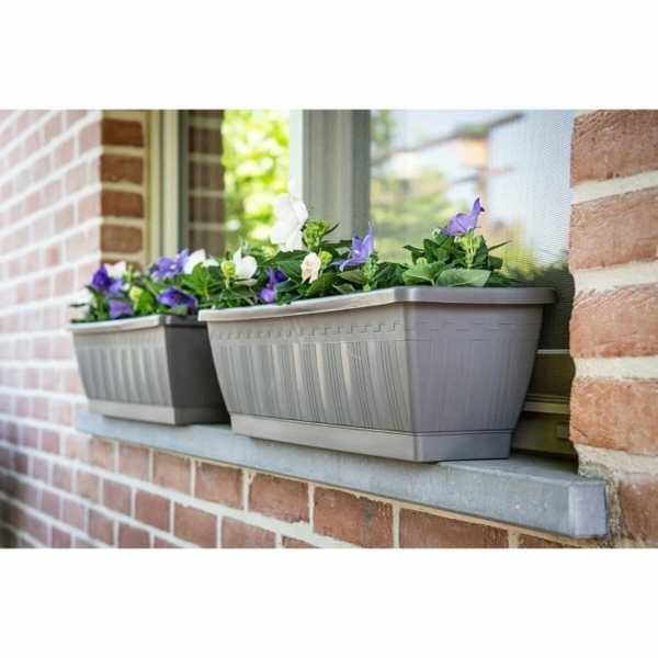 Self-watering planter Garden ID Anthracite