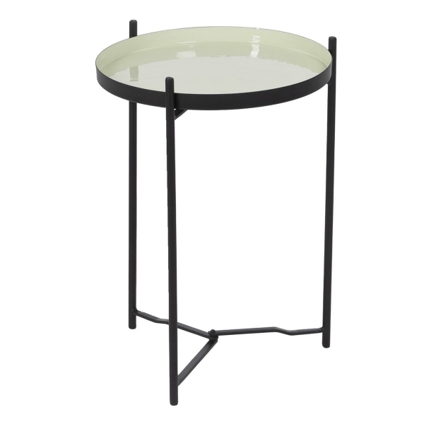 Side table  Black Green Iron