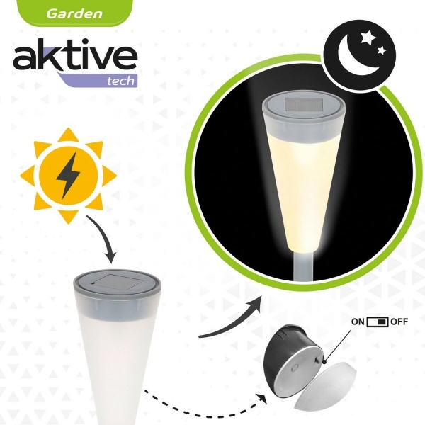 Solar garden lights Aktive Plastic  (24 Units)