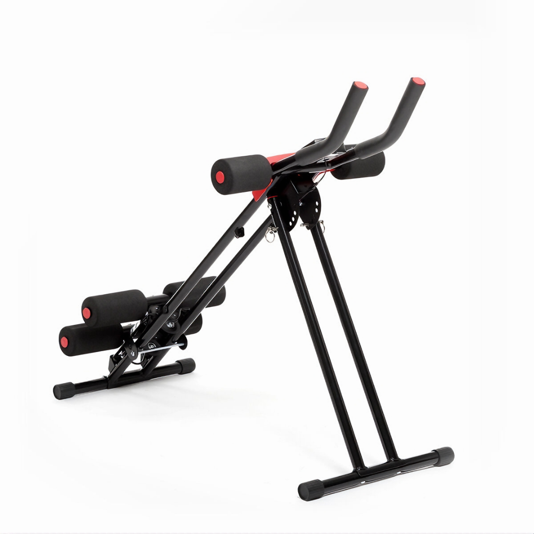 Folding Abdominal Machine with Exercise Guide Plawer