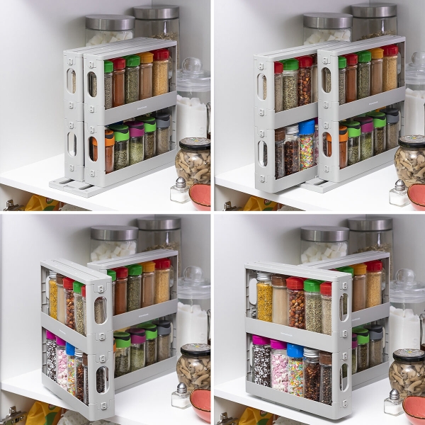 Sliding and Pivoting Spice Organiser Rispick