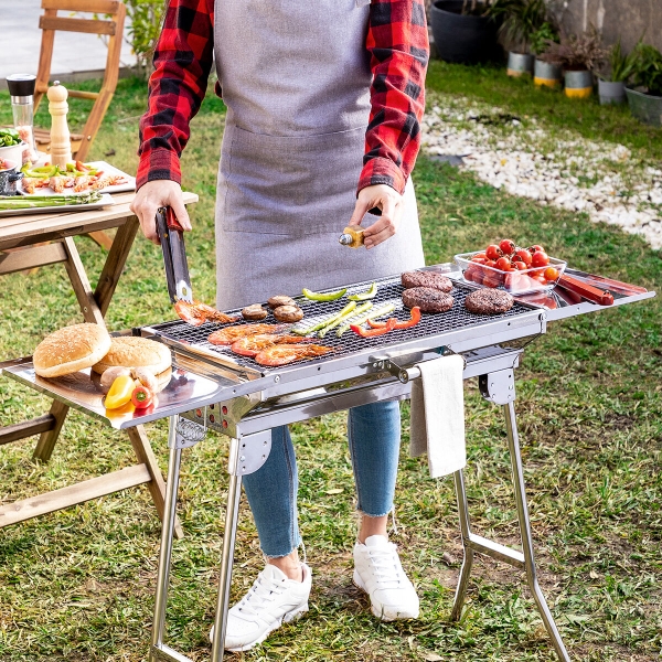 Stainless Steel Foldable Charcoal BBQ ExelQ