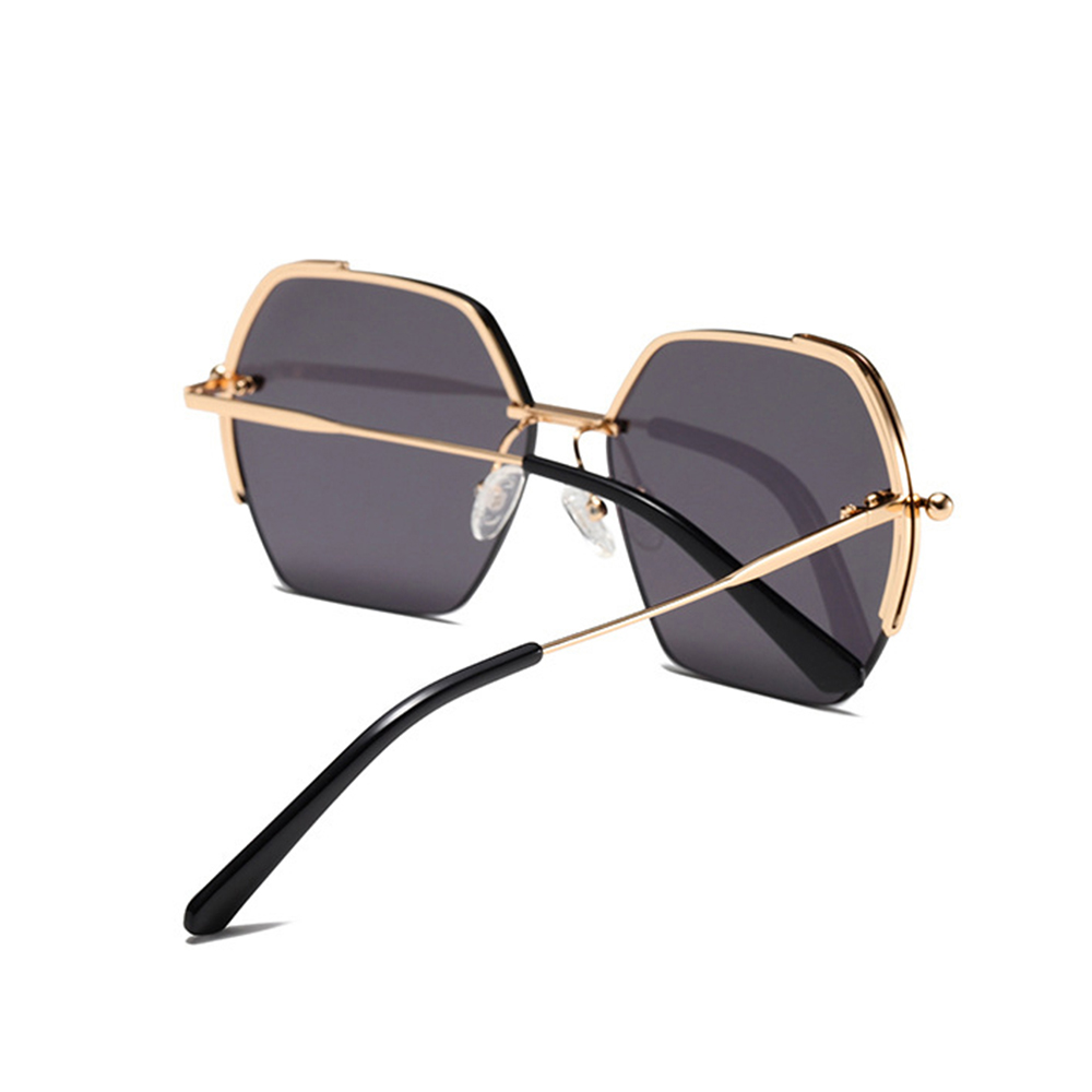 Women's Oversized Glasses - Techsuit (8561) - Rose Gold / Green