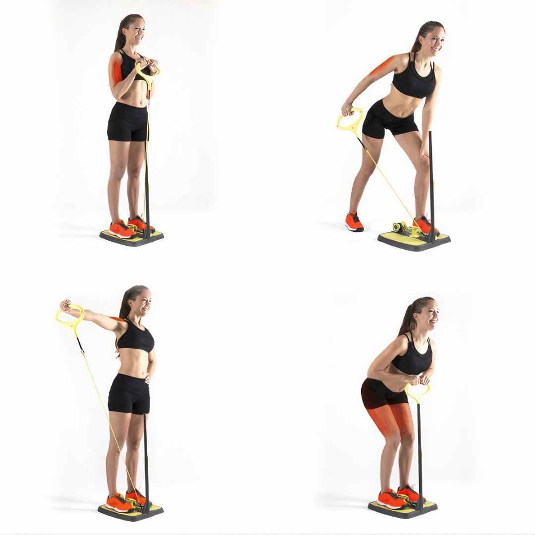 Buttocks & Legs Fitness Platform with Exercise Guide