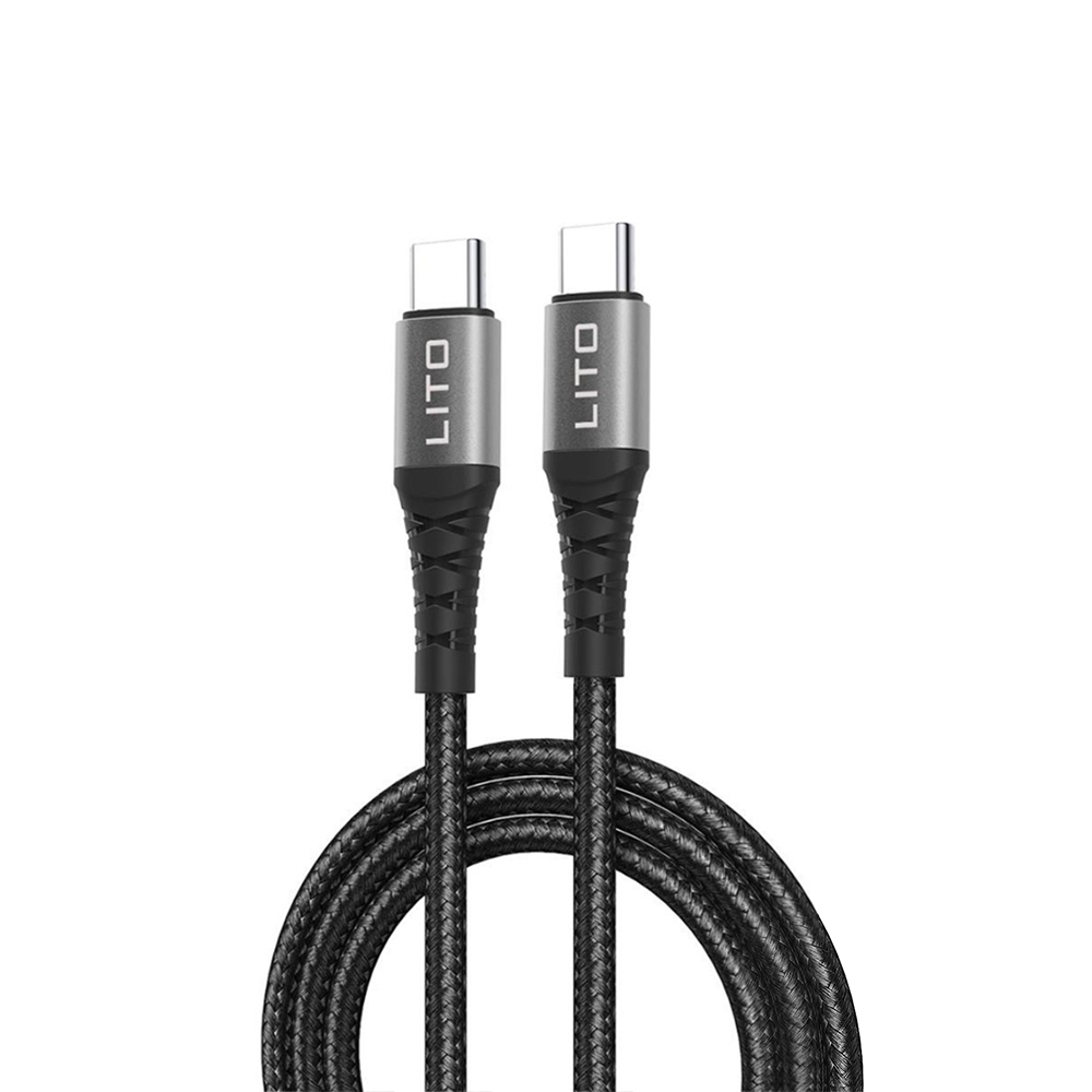 Cable Type-C to Type-C, 2.4A, 2m - Lito (LD08) - Black
