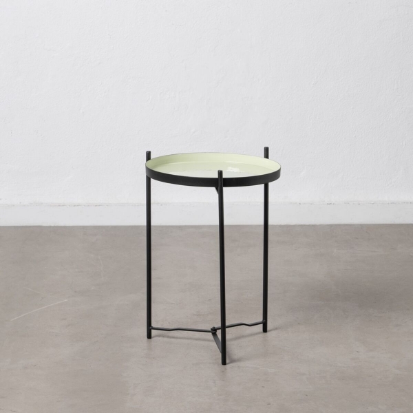 Side table  Black Green Iron