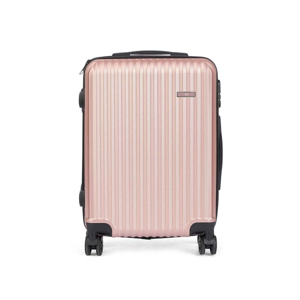 Cabin suitcase Pink 38 x 57 x 23 cm Stripes