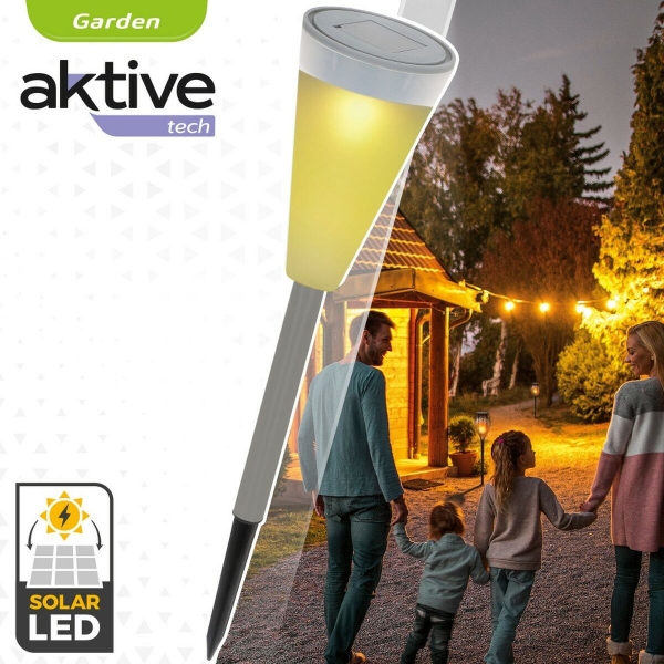 Solar garden lights Aktive Plastic (24 Units)