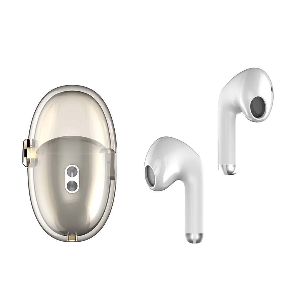 Half-In-Ear Headphones, Bluetooth 5.3, Microphone, Touch Control - ColorWay Slim TWS-2 (CW-TWS2WT) - White