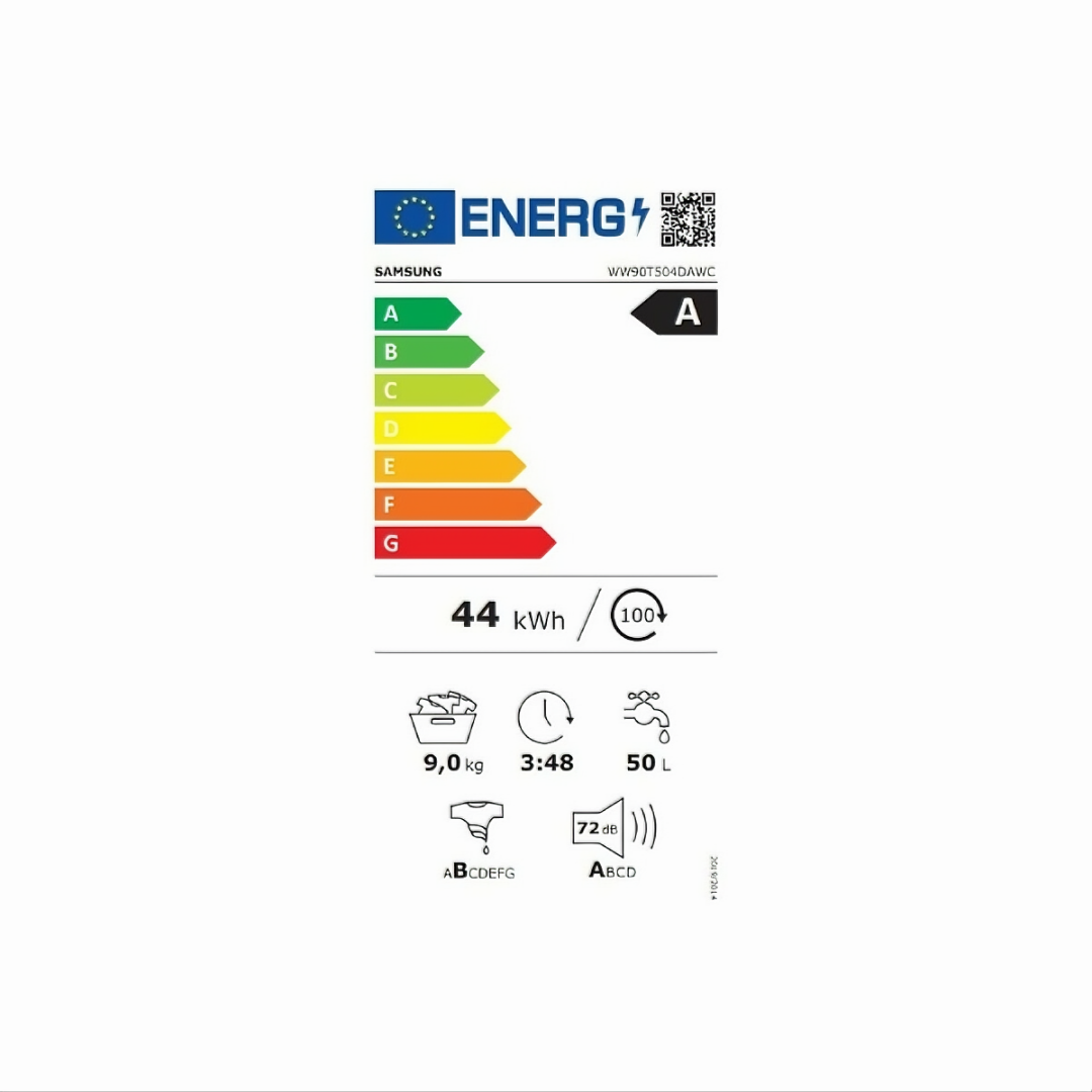 Washing machine Samsung WW90T504DAWCS3 60 cm 1400 rpm