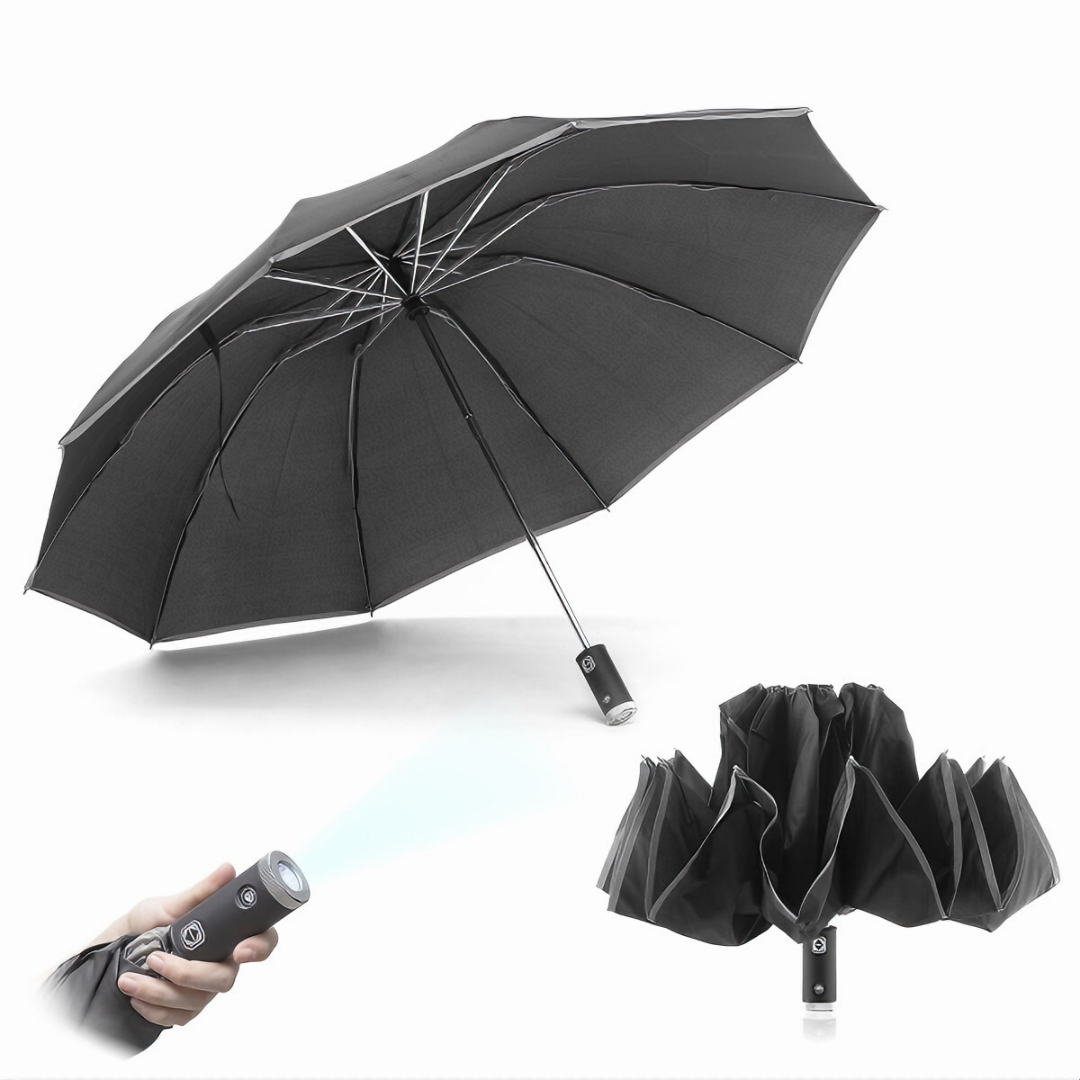 Folding Inverted Umbrella with LED Folbrella