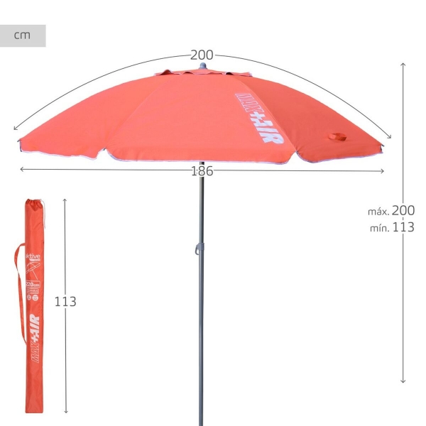 Sunshade Aktive UV50 Coral Polyester Aluminium  (6 Units)