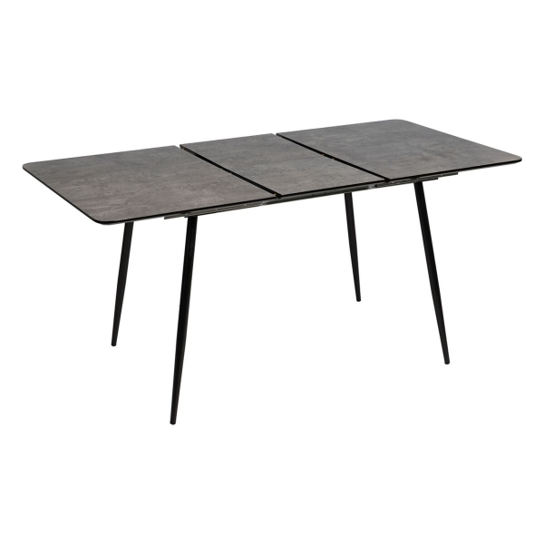 Expandable table Black Grey Iron