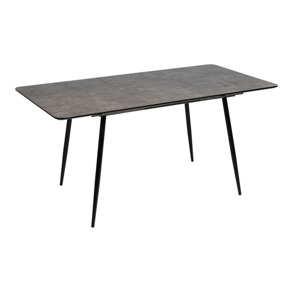 Expandable table Black Grey Iron