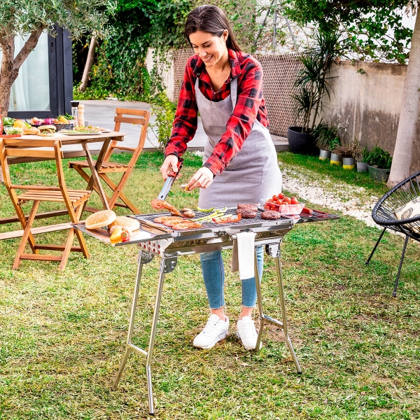 Stainless Steel Foldable Charcoal BBQ ExelQ