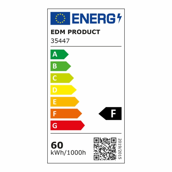 LED lamp EDM Leaf A 60 W E27 6000 Lm Ø 12,5 x 13,5 cm (6500 K)