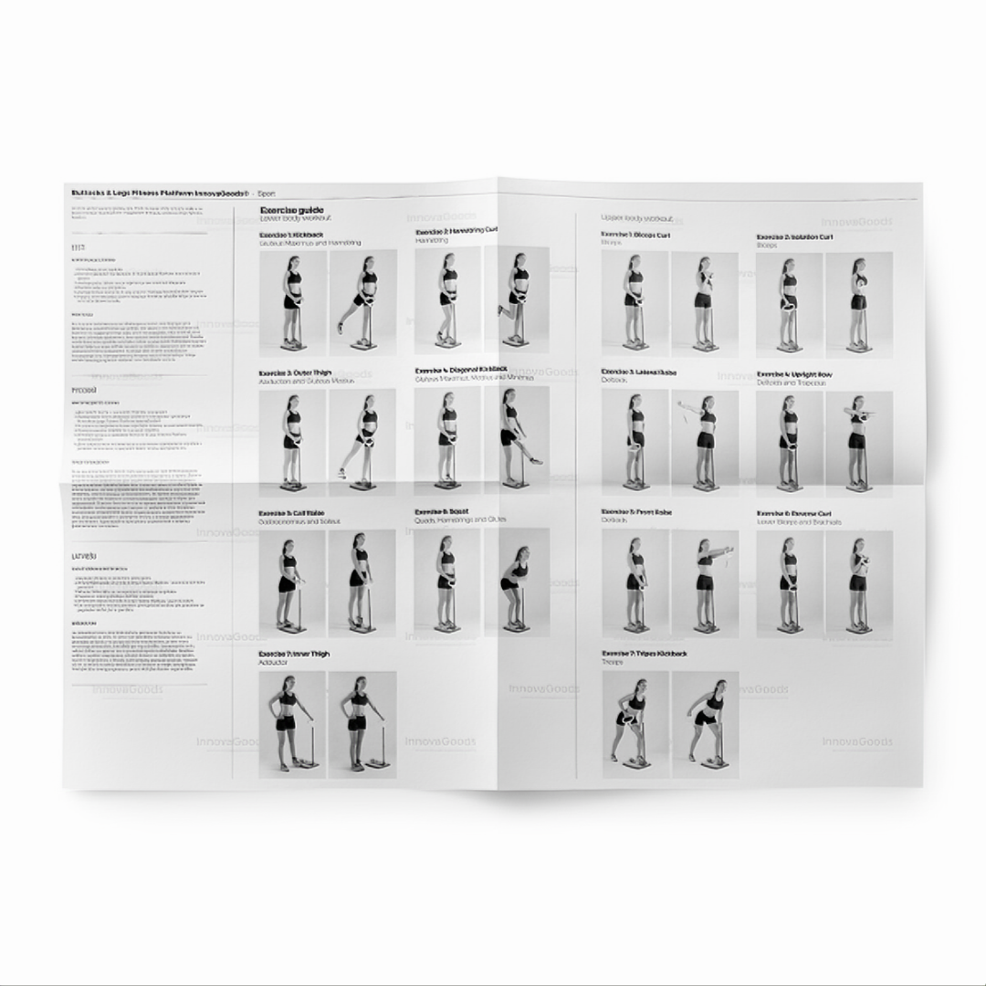 Buttocks & Legs Fitness Platform with Exercise Guide