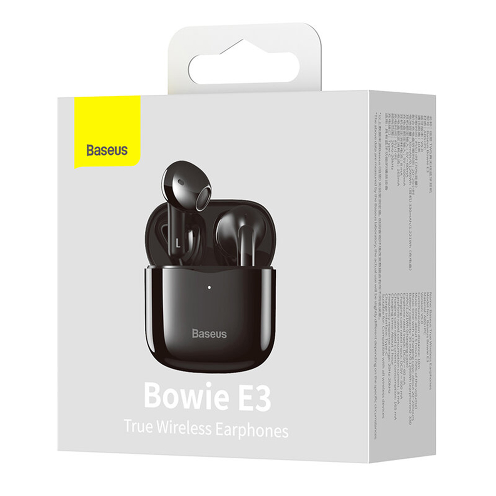 Bluetooth Wireless Stereo Headphones - Baseus Bowie E3 (NGTWW080001) - Black