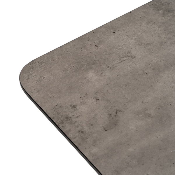 Expandable table Black Grey Iron