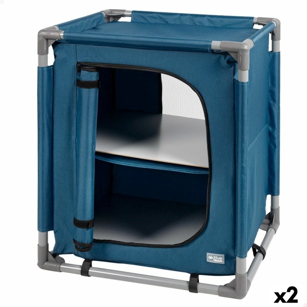 Camping wardrobe Aktive Blue Foldable  2 Units