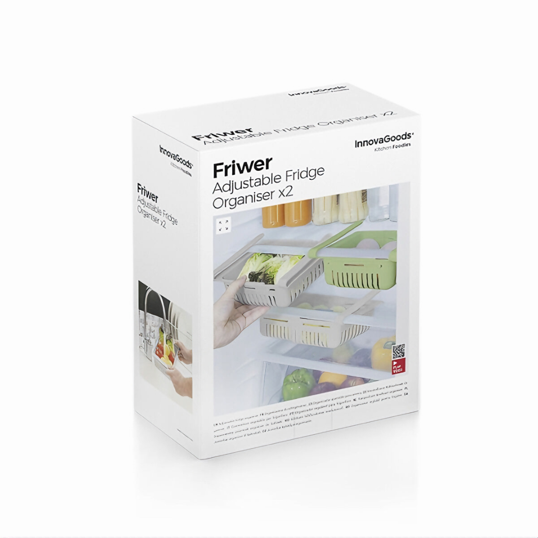 Adjustable Fridge Organiser Friwer 2 Units