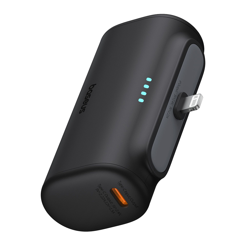 Power Bank for Phone, Lightning, 20W, 5000mAh, Type-C Cable - Baseus (P10068307413-00)