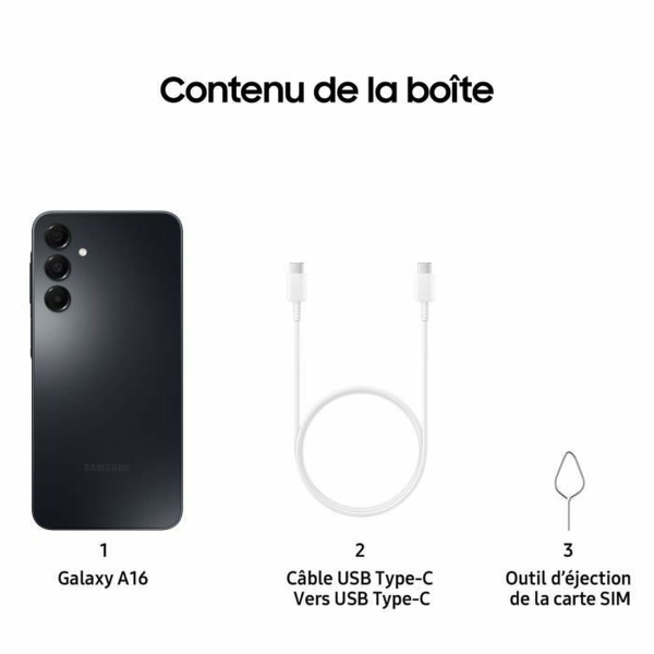 Smartphone Samsung Galaxy A16 6,7" 4 GB RAM 128 GB Black