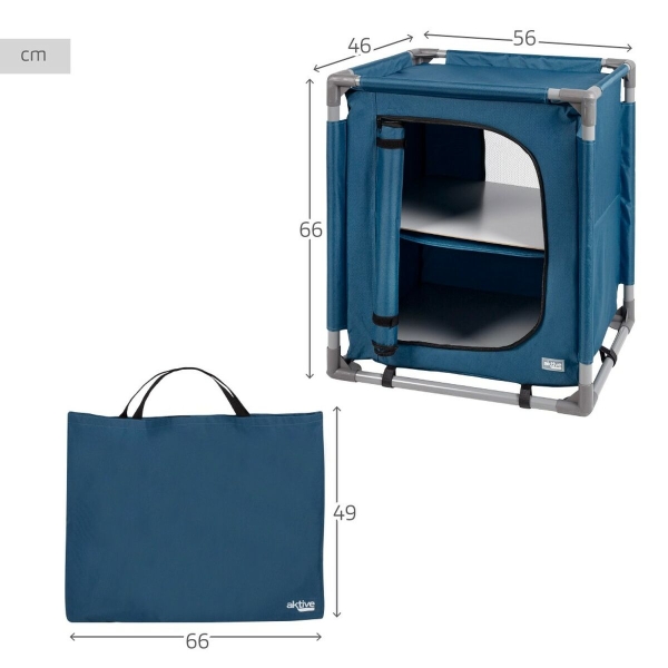 Camping wardrobe Aktive Blue Foldable  2 Units