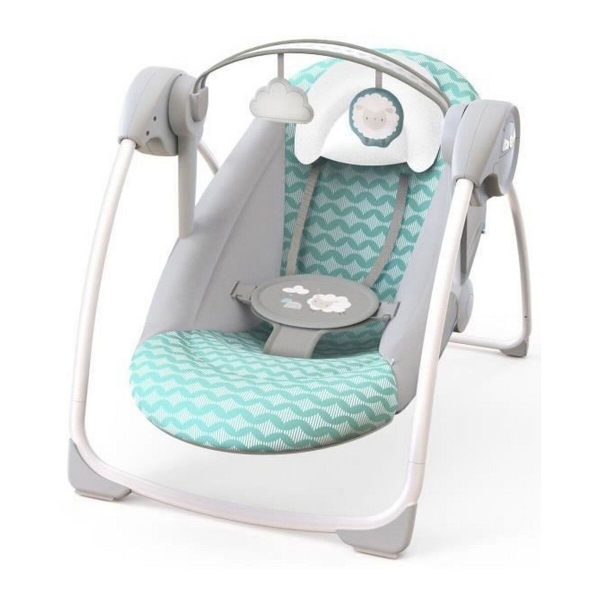 Rocking Chair Ingenuity Easy-Fold Portable Swing - Goji Blue