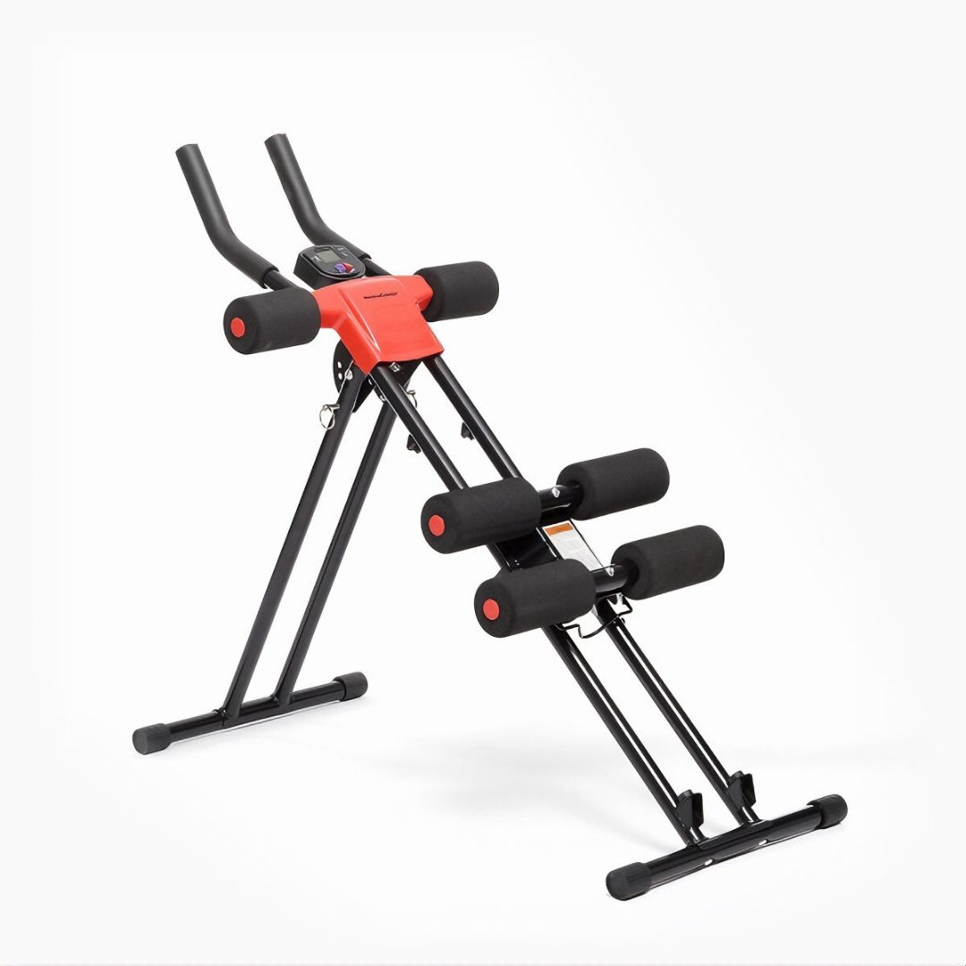 Folding Abdominal Machine with Exercise Guide Plawer