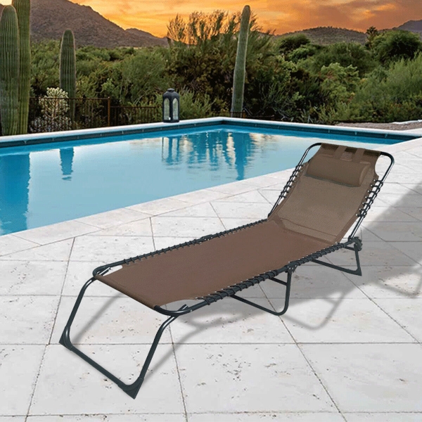 Sun-lounger Marbueno Brown