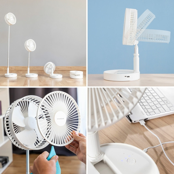 3 in 1 Foldable Rechargeable Fan Fandle