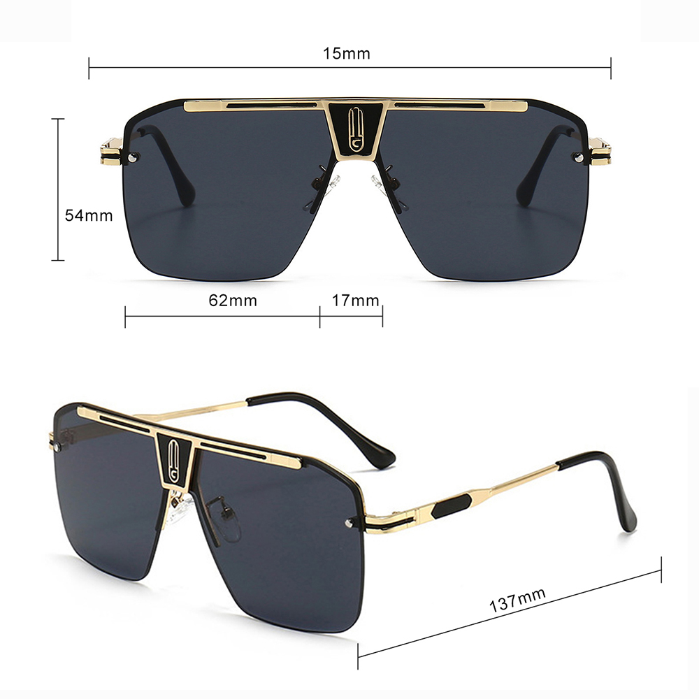Sunglasses for Men - Techsuit (2576) - Gold / Gray