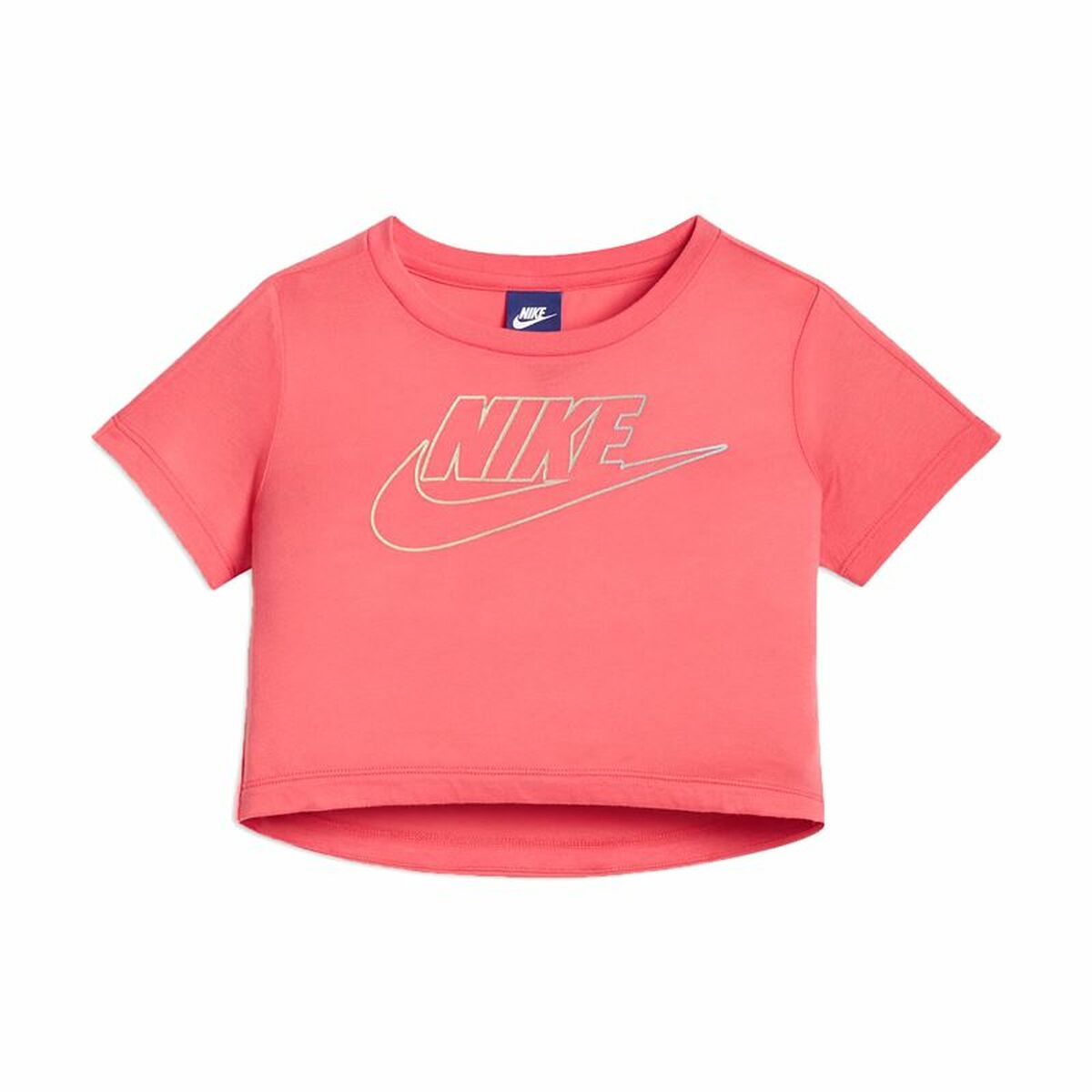 Child\'s Short Sleeve T-Shirt Nike Youth Logo Coral